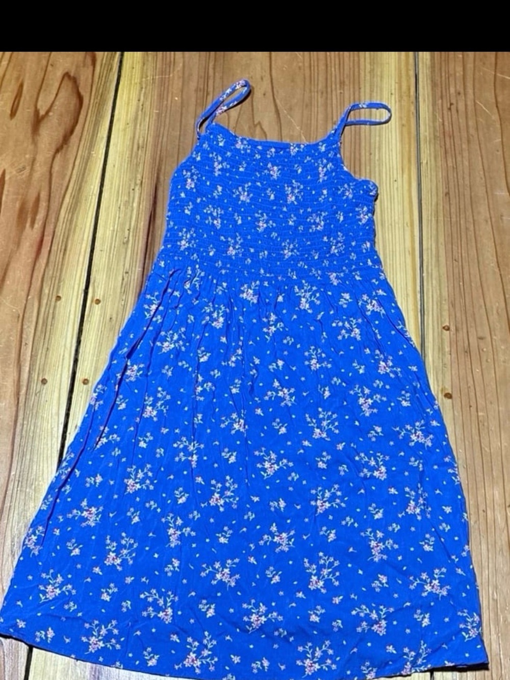 SO Blue Floral Midi Dress